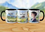 Pride and Prejudice by Jane Austen Mug. Coffee Mug with Pride and Prejudice book design, Bookish Gift,  Literature Mug.