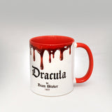 Dracula by Bram Stoker Mug. Coffee Mug with Dracula book design, Bookish Gift,Literature Mug, Book Lover Mug, Librarian gift.