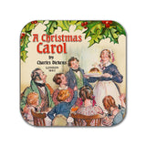 A Christmas Carol by Charles Dickens Mug and Coaster Set. Coffee Mug  and Coaster with Christmas Carol design, Christmas Gift.