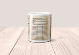 Library Card Mug. Coffee Mug with Library Card with Day Due Stamps, Bookish Gift, Literary Mug, Librarian Gift, Bibliophile Gift, Bookworm