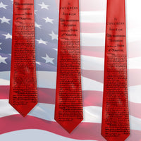 US Declaration of Independence Tie, Necktie with US Declaration of Independence. Lawmaker gift, Legislator gift, In Congress JULY 4 1776 ,
