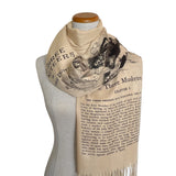 The Three Musketeers Shawl Scarf Wrap. Les Trois Mousquetaires by Alexandre Dumas Scarf. Bookish gift, Book Scarf, literary Gift