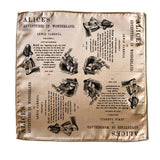 Alice in Wonderland Pocket Square, Book Pocket Square, Alice's Adventures in Wonderland by Lewis Carroll Handkerchief