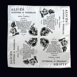 Alice in Wonderland Pocket Square, Book Pocket Square, Alice's Adventures in Wonderland by Lewis Carroll Handkerchief