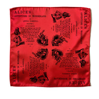 Alice in Wonderland Pocket Square, Book Pocket Square, Alice's Adventures in Wonderland by Lewis Carroll Handkerchief