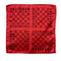 Chess Pocket Square, Chessboard Handkerchief, Grandmaster Pocket Square. Chess Board Pocket Square.