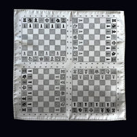 Chess Pocket Square, Chessboard Handkerchief, Grandmaster Pocket Square. Chess Board Pocket Square.