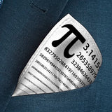 Pi Number Pocket Square, Mathematician Gift, Mathematics, Math Teacher Gift, handkerchief.