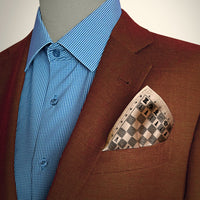 Chess Pocket Square, Chessboard Handkerchief, Grandmaster Pocket Square. Chess Board Pocket Square.