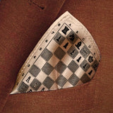 Chess Pocket Square, Chessboard Handkerchief, Grandmaster Pocket Square. Chess Board Pocket Square.