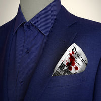 Dracula Pocket Square, Book Pocket Square, Dracula by Bram Stoker Handkerchief, Literary Gift.