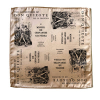 Don Quixote Pocket Square, The Adventures of Don Quixote De La Mancha by Miguel de Cervantes Saavedra Handkerchief, Book Gift