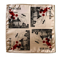 Dracula Pocket Square, Book Pocket Square, Dracula by Bram Stoker Handkerchief, Literary Gift.