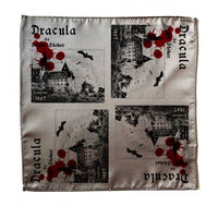 Dracula Pocket Square, Book Pocket Square, Dracula by Bram Stoker Handkerchief, Literary Gift.