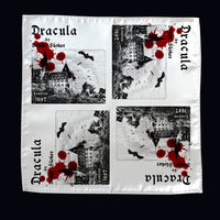 Dracula Pocket Square, Book Pocket Square, Dracula by Bram Stoker Handkerchief, Literary Gift.