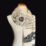 Invictus poem by William Ernest Henley Scarf Shawl Wrap. William Ernest Henley poetry. Literary Gift. Motivational gift. Empowering gift