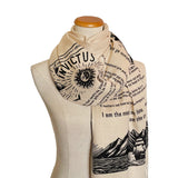 Invictus poem by William Ernest Henley Scarf Shawl Wrap. William Ernest Henley poetry. Literary Gift. Motivational gift. Empowering gift