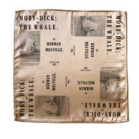 Moby-Dick Pocket Square, Moby-Dick; or, The Whale by Herman Melville Handkerchief, Book Pocket Square, Literary Gift for Men.