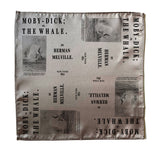 Moby-Dick Pocket Square, Moby-Dick; or, The Whale by Herman Melville Handkerchief, Book Pocket Square, Literary Gift for Men.