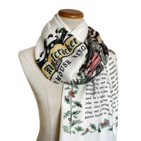 The Nutcracker and the Mouse King by Hoffmann Scarf Shawl Wrap. Book scarf, Literary scarf, Classic Literature, fairy tale, Christmas Story