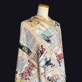 Wizard of Oz Scarf (Full Print) Literary Scarf Inspired by L. Frank Baum. Book Lover Gift, Book Pages Scarf, Literary Gift, Dorothy Oz Scarf