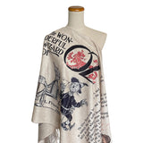 Wizard of Oz Scarf, Wonderful Wizard of Oz Book Shawl, Dorothy Scarf, L. Frank Baum Gift, Oz Costume Accessory, Literary Book Lover Gift