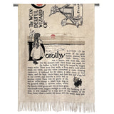 Wizard of Oz Scarf, Wonderful Wizard of Oz Book Shawl, Dorothy Scarf, L. Frank Baum Gift, Oz Costume Accessory, Literary Book Lover Gift