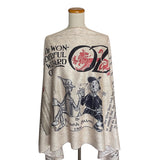 Wizard of Oz Scarf, Wonderful Wizard of Oz Book Shawl, Dorothy Scarf, L. Frank Baum Gift, Oz Costume Accessory, Literary Book Lover Gift