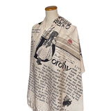 Wizard of Oz Scarf, Wonderful Wizard of Oz Book Shawl, Dorothy Scarf, L. Frank Baum Gift, Oz Costume Accessory, Literary Book Lover Gift