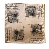 Sherlock Holmes Pocket Square, The Adventures of Sherlock Holmes by Arthur Conan Doyle Handkerchief, Bookish Gift for Men