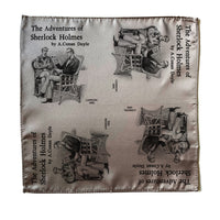 Sherlock Holmes Pocket Square, The Adventures of Sherlock Holmes by Arthur Conan Doyle Handkerchief, Bookish Gift for Men