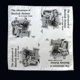 Sherlock Holmes Pocket Square, The Adventures of Sherlock Holmes by Arthur Conan Doyle Handkerchief, Bookish Gift for Men