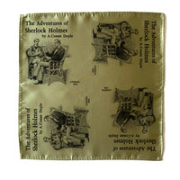 Sherlock Holmes Pocket Square, The Adventures of Sherlock Holmes by Arthur Conan Doyle Handkerchief, Bookish Gift for Men