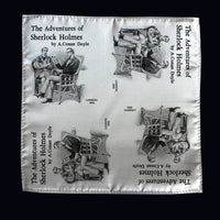 Sherlock Holmes Pocket Square, The Adventures of Sherlock Holmes by Arthur Conan Doyle Handkerchief, Bookish Gift for Men