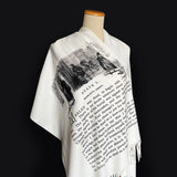 A Christmas Carol by Charles Dickens Scarf Wrap, Literary Shawl, Book Lover Gift, Librarian Gift, Bookish Accessory