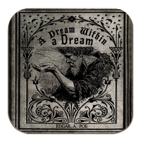 Edgar Allan Poe Coaster Set: The Raven, Tell-Tale Heart, Annabel Lee, Cask of Amontillado, Alone, Dream Within a Dream, Gothic Literary Gift
