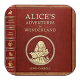 Alice in Wonderland and Through the Looking-Glass by Lewis Carroll Coaster Set. Tea Party Decor. Cheshire Cat, White Rabbit, Mad Hatter