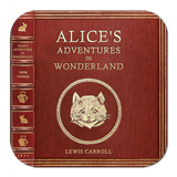 Alice in Wonderland and Through the Looking-Glass by Lewis Carroll Coaster Set. Tea Party Decor. Cheshire Cat, White Rabbit, Mad Hatter