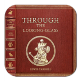 Alice in Wonderland and Through the Looking-Glass by Lewis Carroll Coaster Set. Tea Party Decor. Cheshire Cat, White Rabbit, Mad Hatter