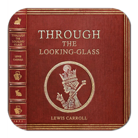Alice in Wonderland and Through the Looking-Glass by Lewis Carroll Coaster Set. Tea Party Decor. Cheshire Cat, White Rabbit, Mad Hatter