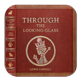 Alice in Wonderland and Through the Looking-Glass by Lewis Carroll Coaster Set. Tea Party Decor. Cheshire Cat, White Rabbit, Mad Hatter