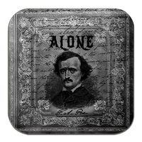Edgar Allan Poe Coaster Set: The Raven, Tell-Tale Heart, Annabel Lee, Cask of Amontillado, Alone, Dream Within a Dream, Gothic Literary Gift