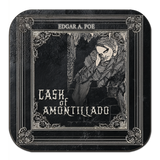 Edgar Allan Poe Coaster Set: The Raven, Tell-Tale Heart, Annabel Lee, Cask of Amontillado, Alone, Dream Within a Dream, Gothic Literary Gift
