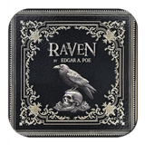 Edgar Allan Poe Coaster Set: The Raven, Tell-Tale Heart, Annabel Lee, Cask of Amontillado, Alone, Dream Within a Dream, Gothic Literary Gift