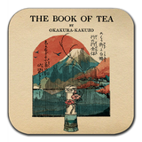 The Book of Tea Coaster Set, Set of 6 Literary Tea Coasters, Okakura Kakuzo Gift, Japanese Tea Ceremony Decor, Book Lover Gift