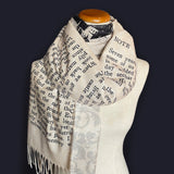 Dracula by Bram Stoker Scarf, Literary Scarf, Gothic Scarf, Reversible Book Lover Gift, Gothic Literature Gift, Bookworm Gift, Literary Gift