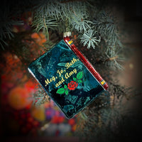 Little Women by Louisa M. Alcott Christmas Tree Ornament, Blown Glass 3D Book Ornament, Book Lover Gift, Holiday Gift for Book Lovers.