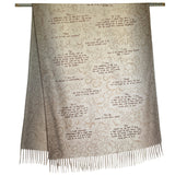 Pride and Prejudice Quotes Scarf, Jane Austen Literary Scarf, Book Lover Gift, Romantic Novel Shawl, Austen Quote Wrap, Bookish gift