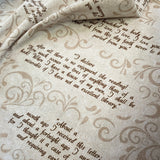 Pride and Prejudice Quotes Scarf, Jane Austen Literary Scarf, Book Lover Gift, Romantic Novel Shawl, Austen Quote Wrap, Bookish gift