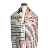 US Constitution and Bill of Rights Scarf, Patriotic Shawl, American History Gift, Constitutional Scarf, Fourth of July Wrap, USA Flag Scarf